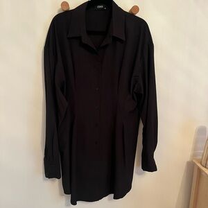 Cider Elegant Black Long Sleeve Dress